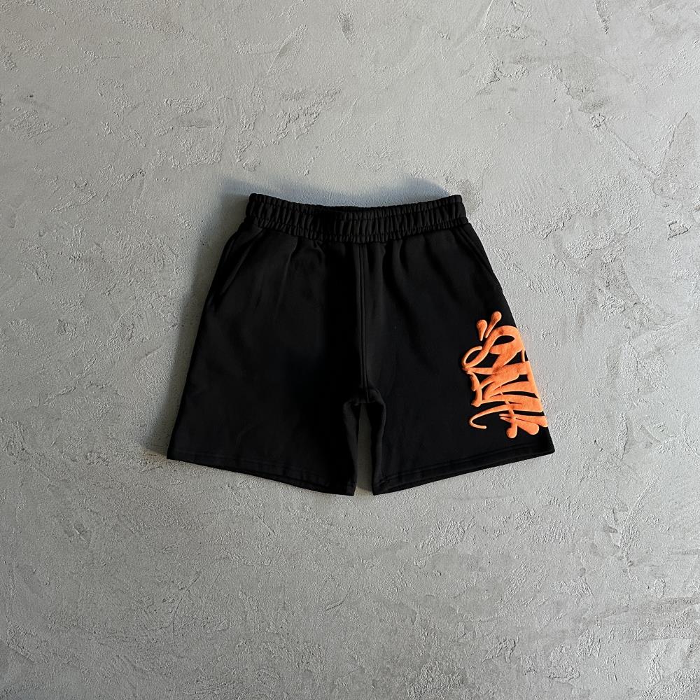 Syn Hoodie & Short Set -  Black/Orange