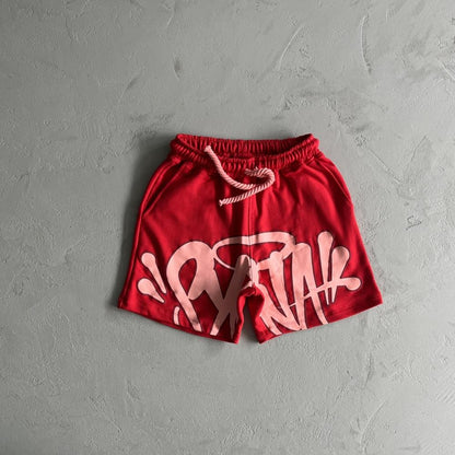 Syn T-Shirt & Shorts Set - Red