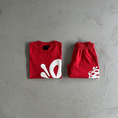 Syn Tee & Short Set - Red