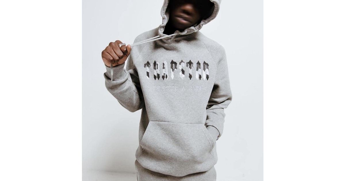 TS Chenille Decoded Camo Logo Tracksuit - Grey/Black