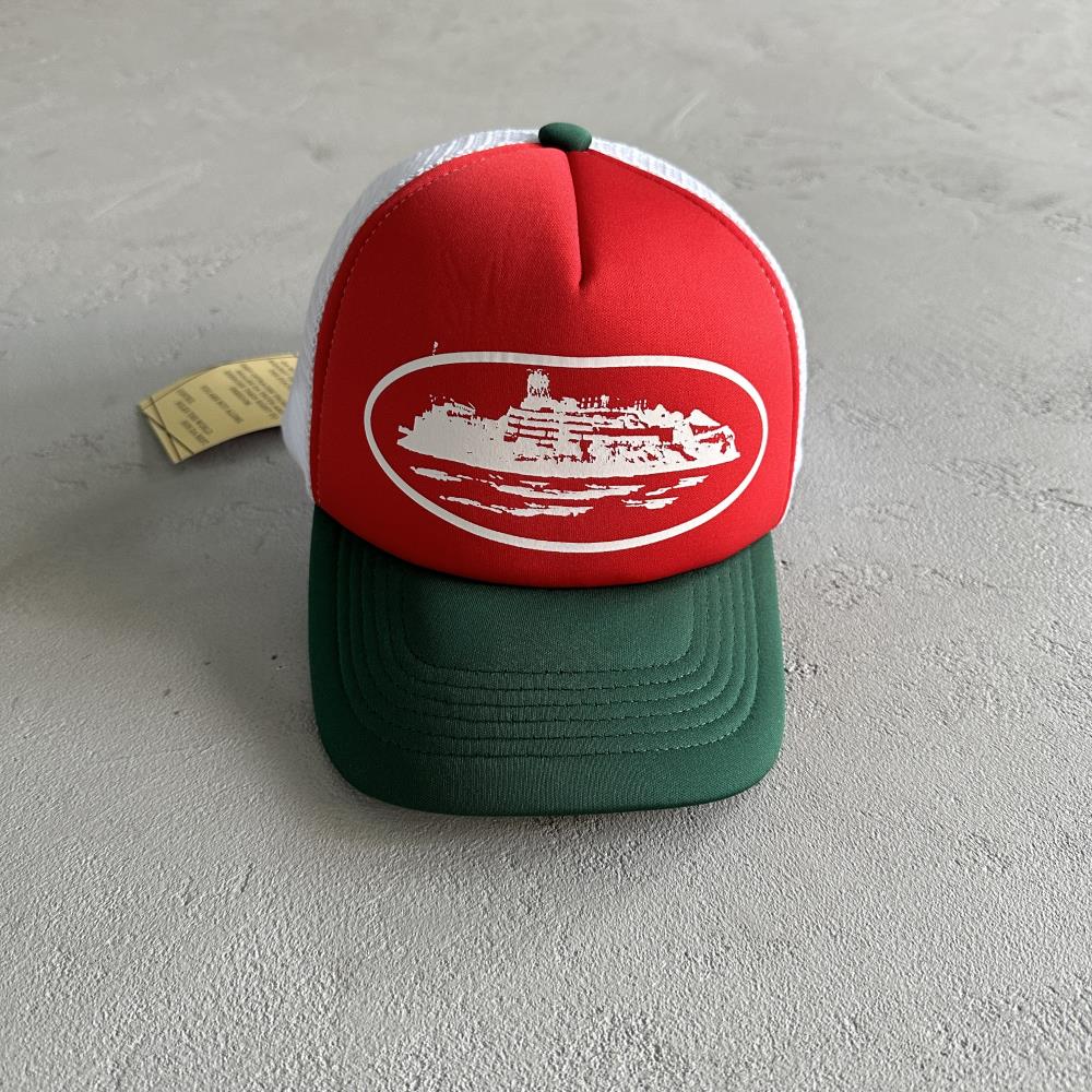 Crtez Trucker Cap - Green/Red/White