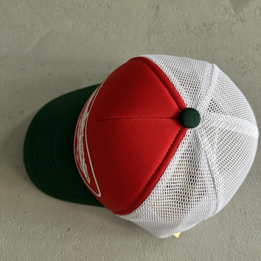 Crtez Trucker Cap - Green/Red/White