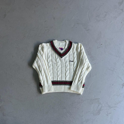 Crtez V-Neck Sweater - White