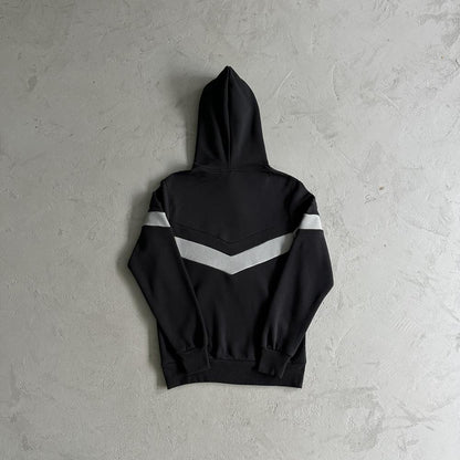 TS V Stripe Tracksuit - Black/Grey