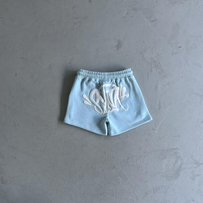 Women's Syn T-Shirt & Shorts Set - Baby Blue