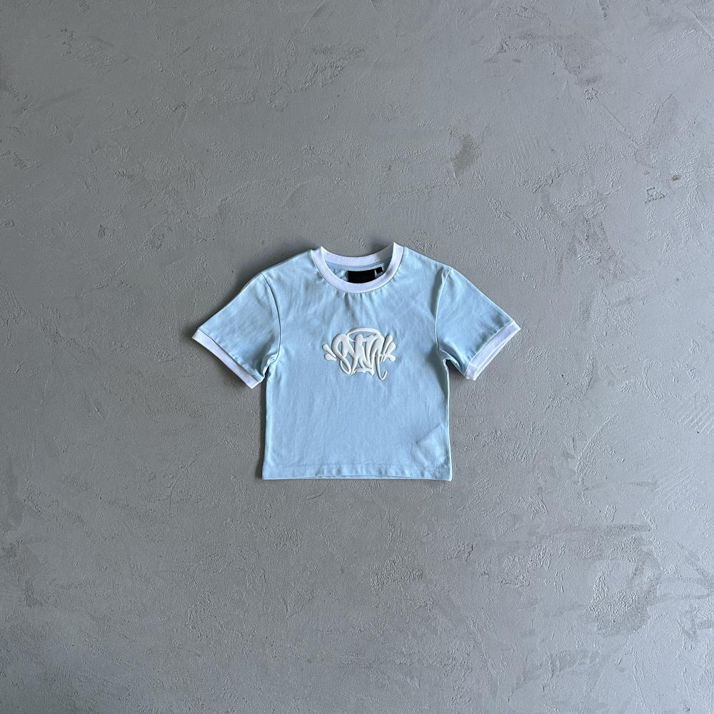 Women's Syn T-Shirt & Shorts Set - Baby Blue