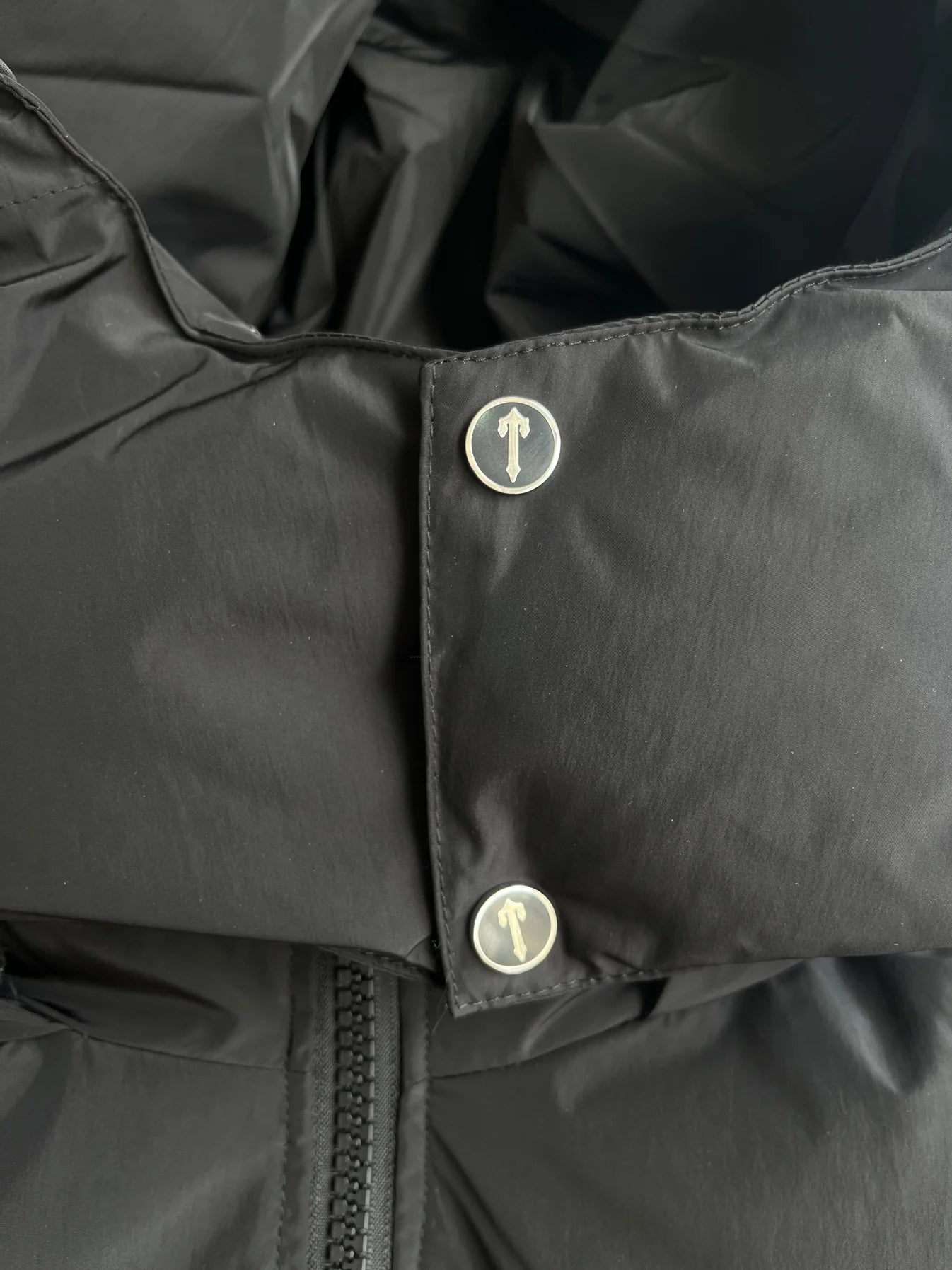 TS Women's Detachable Hooded Puffer - Black