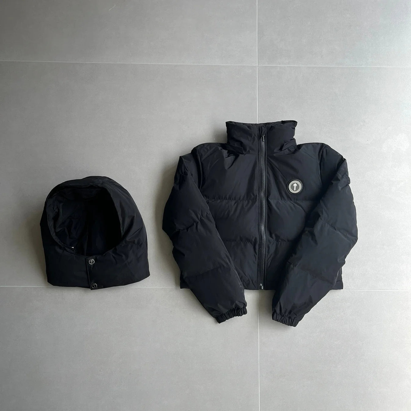 TS Women's Detachable Hooded Puffer - Black